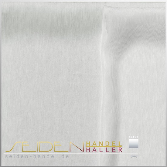 Meterware Crinkle Chiffon 4.5, 136cm, naturweiss