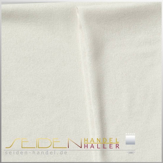 Meterware Bourette 22, 112cm, naturweiss