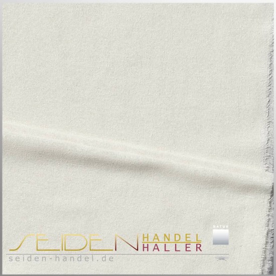 Meterware Bourette 22, 112cm, naturweiss