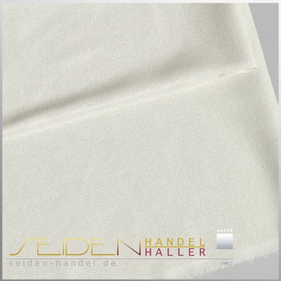 Meterware Bourette 22, 112cm, naturweiss