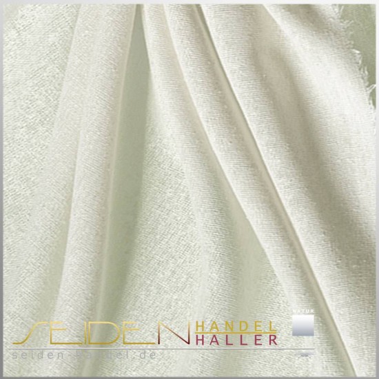 Meterware Bourette 22, 112cm, naturweiss