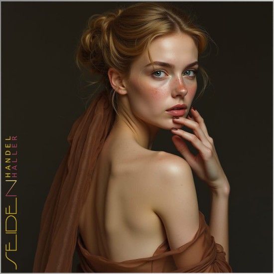 Meterware Crinkle Georgette 08, 136cm, 3m-Coupon, Trendfarbe Mocha Mousse