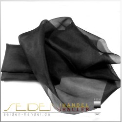 Meterware Organza 05, 105cm, schwarz