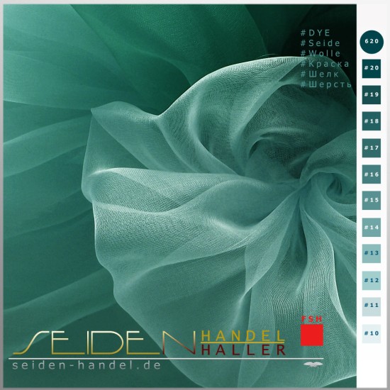 Seidenstoff Organza 2.8, 138cm, Elegant Azure 