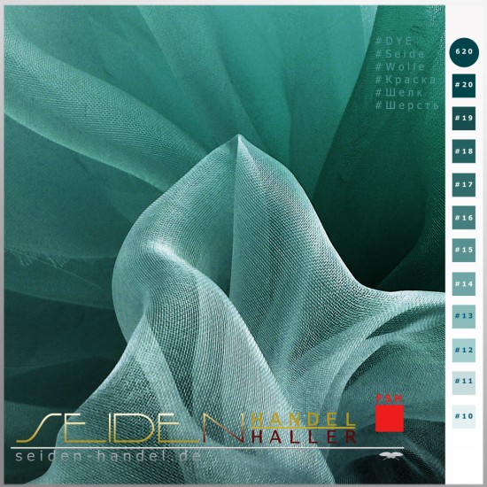 Seidenstoff Organza 2.8, 138cm, Elegant Azure 