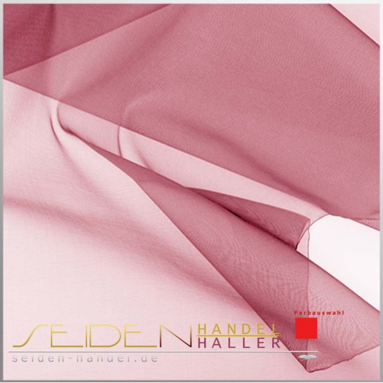 Seidenstoff Organza 05 optisch weiss, 136cm, Dark Grenat