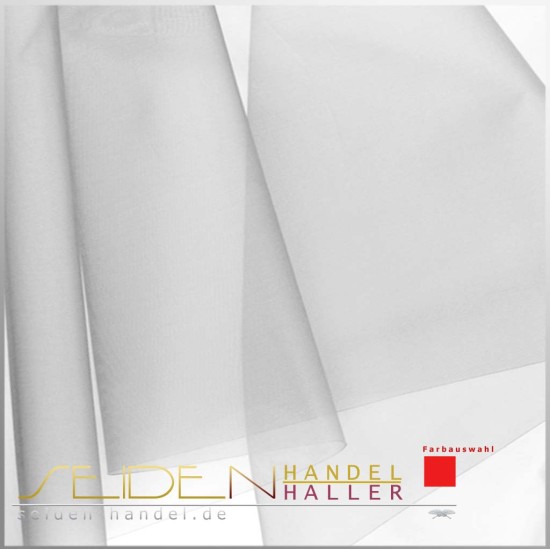 Seidenstoff Organza 05 optisch weiss, 136cm, Black Meteorite