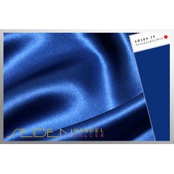 Seidenstoff Crepe Satin 30, Majestic Blue