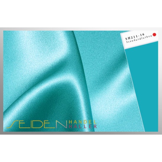 Seidenstoff Crepe Satin 30, Brilliant Sea