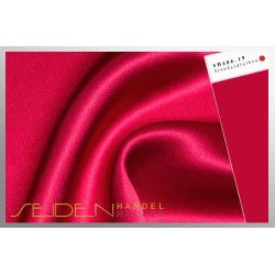 Seidenstoff Crepe Satin 30, Crimson Star