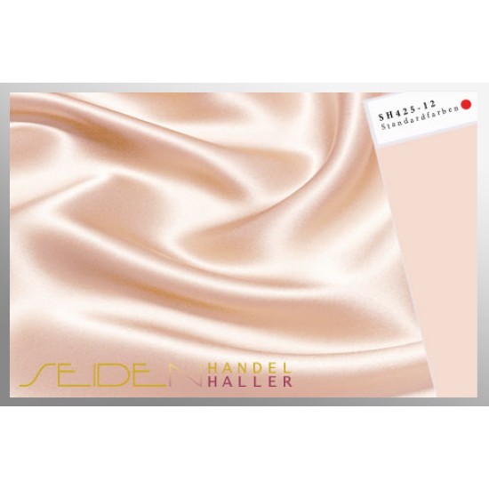 Seidenstoff Crepe Satin 30, Presence Peach