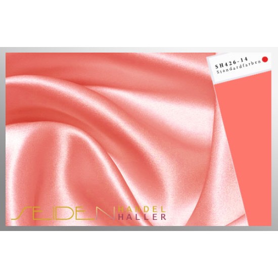 Seidenstoff Crepe Satin 30, Orange Tea Rose