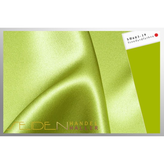 Seidenstoff Crepe Satin 30, Fusion Green