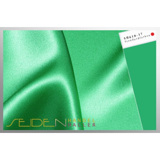 Seidenstoff Crepe Satin 30, Island Green