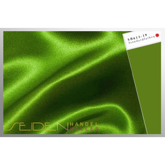 Seidenstoff Crepe Satin 30, Green Apple