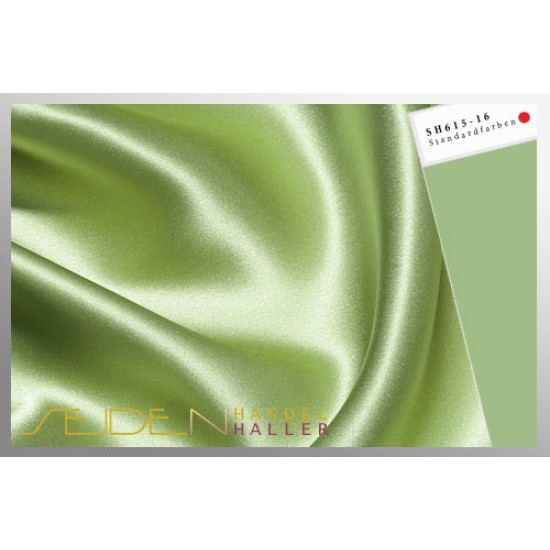 Seidenstoff Crepe Satin 30, Jade Lime