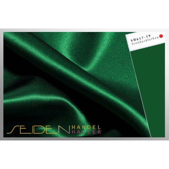 Seidenstoff Crepe Satin 30, Amazon Green