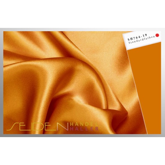 Seidenstoff Crepe Satin 30, Papaya