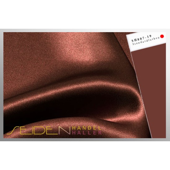 Seidenstoff Crepe Satin 30, Iron Flint