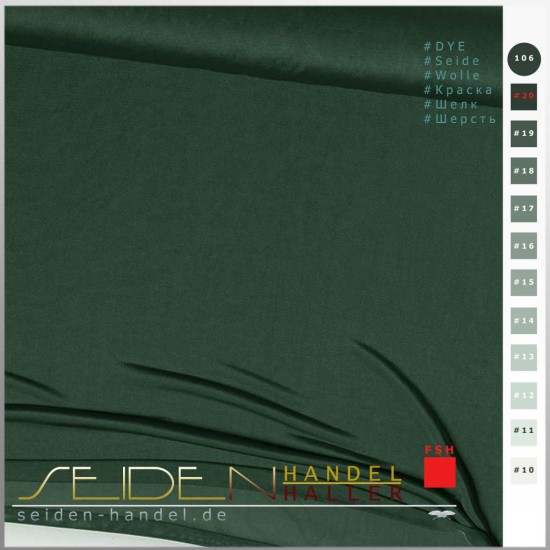 Strickschlauch Singlejersey, 120g/m, 3m-Coupon, Deep Salamander