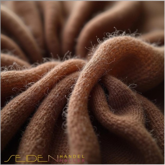 Strickschlauch Singlejersey, 120g/m, Trendfarbe Mocha Mousse