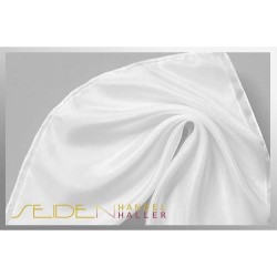 Seidentuch Crepe de Chine 08, Format: 55 x 55cm, naturweiss Seidentuch Crepe de Chine 08, Format: 55 x 55cm, naturweiss