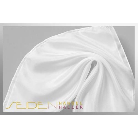 Seidentuch Crepe de Chine 08, Format: 55 x 55cm, naturweiss