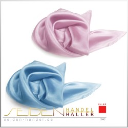 Seidentuch Luxus Ponge 4.2, 2er-Set, 90 x 90cm, einfarbig