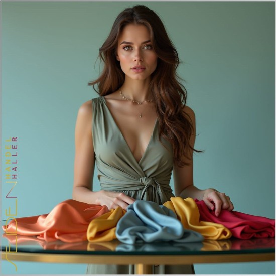 Seidentuch Crepe Satin 12.5, 120 x 120cm, 935 Farben Seidentuch Crepe Satin 12.5, 120 x 120cm, 935 Farben