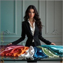 Seidentuch Crepe Satin 12.5, 110 x 110cm, 935 Farben