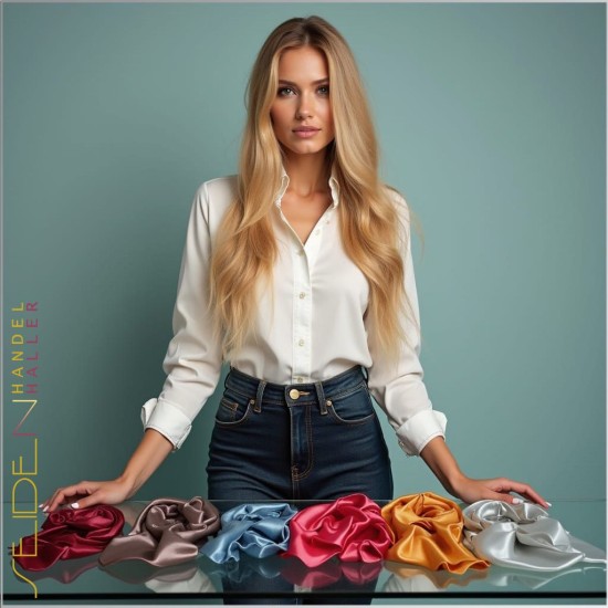 Seidentuch Crepe Satin 12.5, 68 x 68cm, 935 Farben Seidentuch Crepe Satin 12.5, 68 x 68cm, 935 Farben