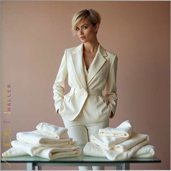 Seidentuch Crepe de Chine 08, Format: 138 x 138cm, naturweiss Seidentuch Crepe de Chine 08, Format: 138 x 138cm, naturweiss