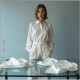 Seidentuch Crepe de Chine 08, 90 x 90cm, naturweiss Seidentuch Crepe de Chine 08, 90 x 90cm, naturweiss