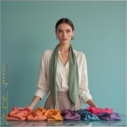 Seidentuch Crepe de Chine 14, 68 x 68cm, 935 Farben Seidentuch Crepe de Chine 14, 68 x 68cm, 935 Farben