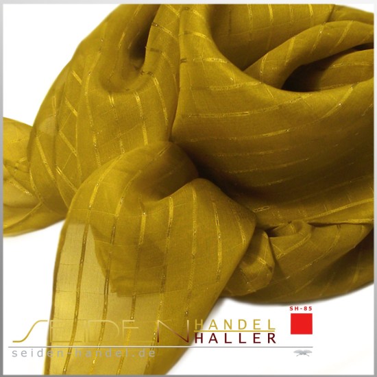 Seidentuch Silk Etamine 06, 68 x 68cm, Golden Palm