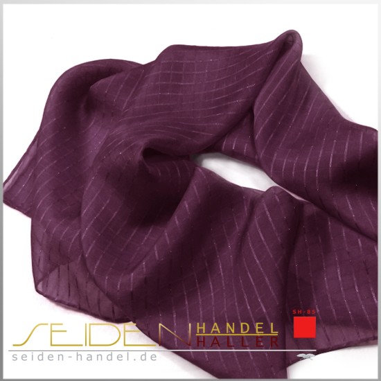 Seidentuch Silk Etamine 06, 68 x 68cm, Plum Spirit