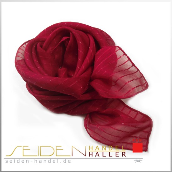 Seidentuch Silk Etamine 06, 68 x 68cm, Scarlet Smile