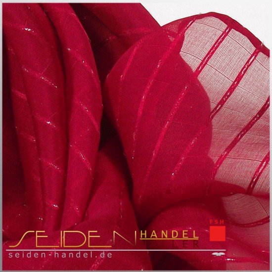 Seidentuch Silk Etamine 06, 68 x 68cm, Scarlet Smile