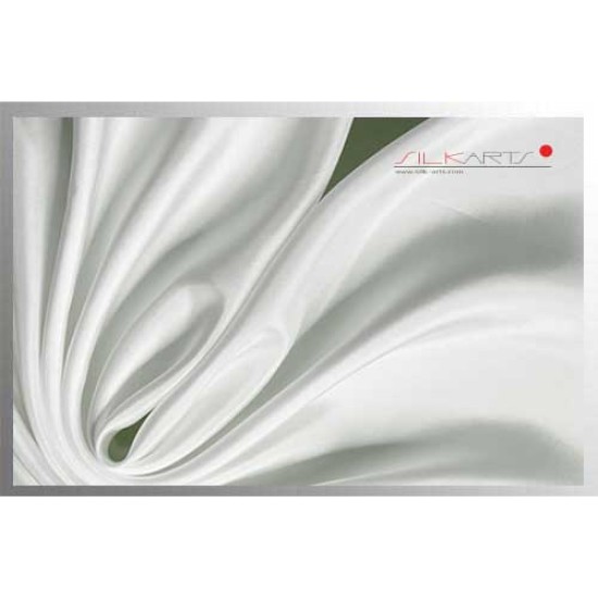 Seidentuch Crepe de Chine 08, Format: 110 x 110cm, naturweiss Seidentuch Crepe de Chine 08, Format: 110 x 110cm, naturweiss