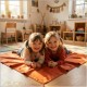 Spieltuch Goldorange  Ponge 05 138x138cm
