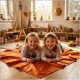 Spieltuch Goldorange Ponge 05 55x55cm