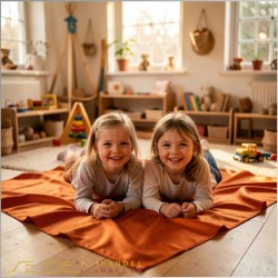 Spieltuch Goldorange Ponge 06 55x55cm