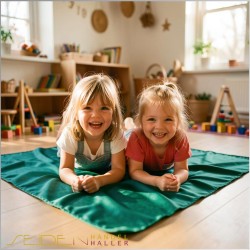 Spieltuch Lebensgrün Ponge 06 74x74cm