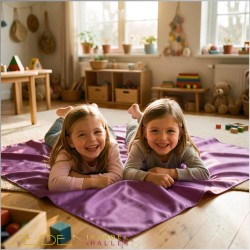 Spieltuch Purpur Ponge 05 110x110cm