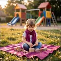 Spieltuch Purpur Ponge 06 74x74cm