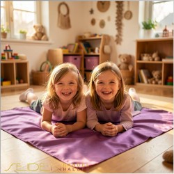 Spieltuch Purpur Ponge 06 110x110cm