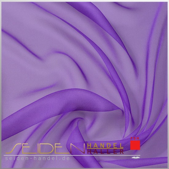 Meterware Chiffon 4.5, 90cm, in 3m-Coupon, violett