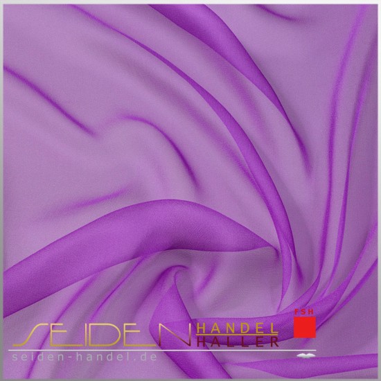 Meterware Chiffon 4.5, 90cm, in 3m-Coupon, violett