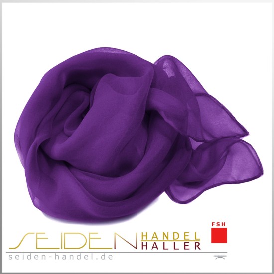 Seidentuch Chiffon 4.5, 75 x 75cm, in violett Farben