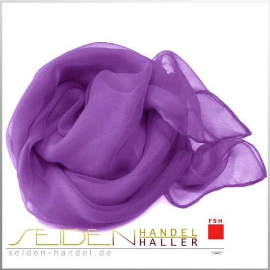 Seidentuch Chiffon 4.5, 90 x 90cm, violett